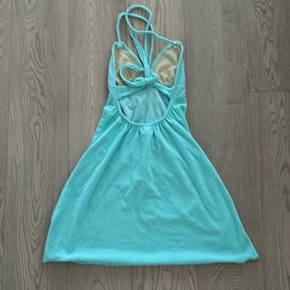 Halter terry cloth summer dress size s - Picture 4 of 6